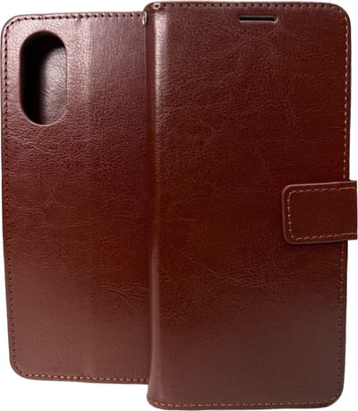 Portemonnee Book case Hoesje Geschikt voor: Oppo A78 5G - Bruin