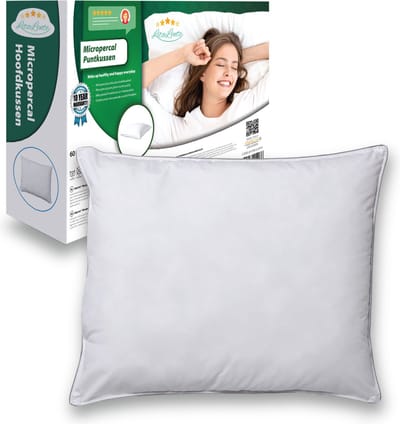 Hoofdkussen - Hotelkwaliteit Hoofdkussens - Hoofdkussen Nekklachten - Hoofdkussens Slaapkamer - Geschikt voor rug-, zij- en buikslapers - Orthopedisch - Ergonomisch | 60x70 cm