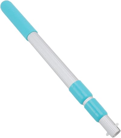 Zwembad Telescoopsteel - Reinigingshandvat Telescoop - Zwembad Onderhoud - Verstelbaar Aluminium - Tot 98 cm - Zilver