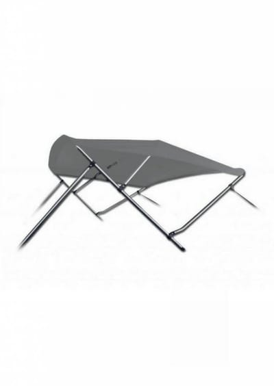 BREG Biminitop | Aluminium 3-boogs | Breedte 185 <> 198 cm - Hoogte 91 cm - Antraciet doek