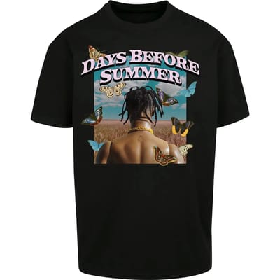 Mister Tee - Days Before Summer Oversize Heren T-shirt - S - Zwart
