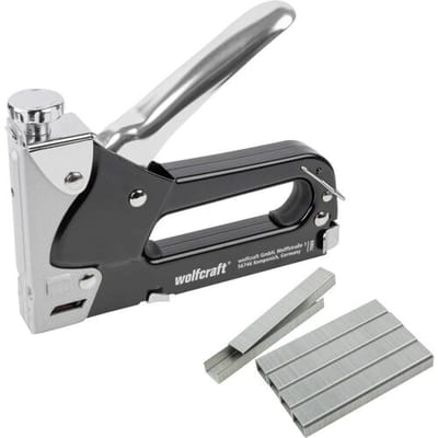 wolfcraft - Handtackerset - Nietpistool inclusief 1000 nietjes - tacocraft 7 - 7089000