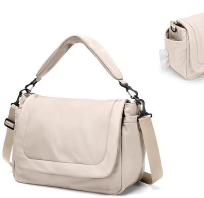SnelShoppen - Grote Capaciteit 22L Puffer Luiertas Tote | Baby Luier Tote Reistassen | Crossbody Ziekenhuis Tas voor Mam | Stylish Abrikoos