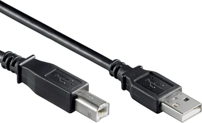 USB-A naar USB-B Aansluitkabel - USB 2.0 - 1,8 meter - Zwart