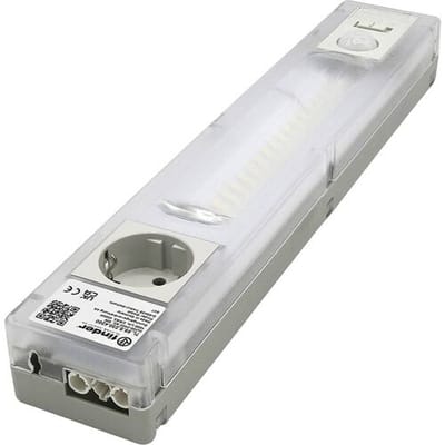 Finder LED-Leuchte für den Schaltschrank mit Schuko-Steckdose Schakelkastlamp Transparant, Wit 6 W 1000 lm 120 ° 230 V/AC (l x b x h) 360 x 64 x 43 mm