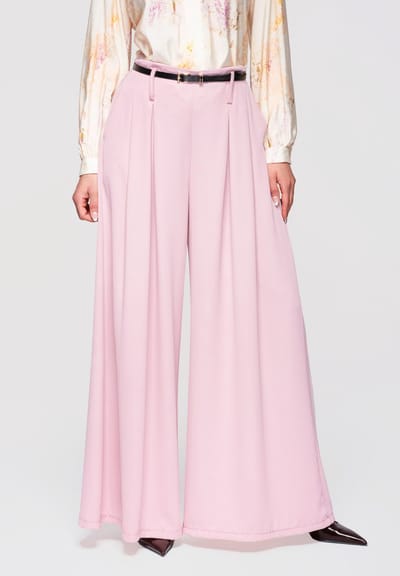 OMBRE Broek - Loose Fit - Effen - Broek Roze ONESIZE