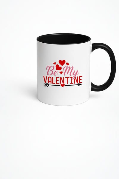 Valentijnsdag Mok 'Be My Valentine' met Harten – Romantisch Liefdes Cadeau