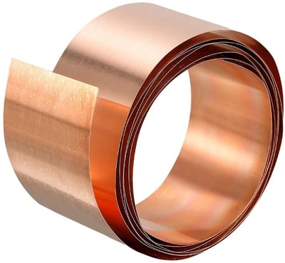 Koperen Bladrol Metaalfolie Plaat 1000x25x0.5 mm