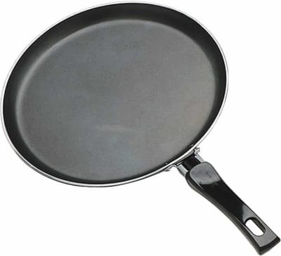 KitchenCraft Pannenkoekenpan met Antiaanbaklaag en Geprint Recept - Aluminium 24 cm