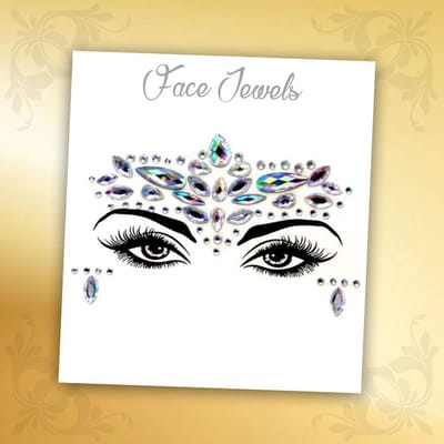 Glitter Face Jewels Diamant - Festival Zilver Glitters - Steentjes Strass met Plaklaag - Plak Diamantjes voor Lichaam en Gezicht - Rhinestone Diamonds Gems Euphoria - Versiering Make-up