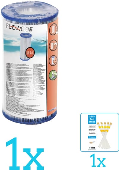 Bestway - Flowclear - Filtercartridge Type III - Volumebundel - Filter - 1-delig