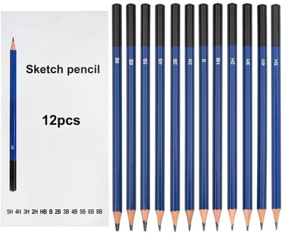 Deze set bevat 12 schetspotloden, variërend van 5H tot 8B zeshoekige potloden, met verschillende hardheden om aan uw behoeften te voldoen. Geschikt voor diverse toepassingen, zoals schetsen, tekenen, lesgeven, kantoorartikelen en thuisgebruik.