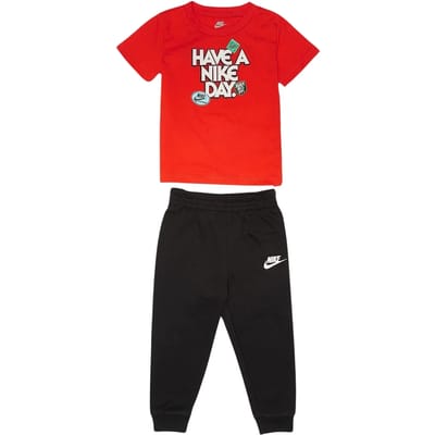 T-shirt en broek voor babyjongens Nike NSW SOA