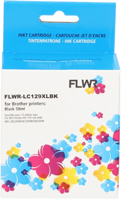FLWR Brother LC-129XLBK zwart (Huismerk (compatible))