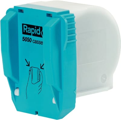 Rapid R5050 Nietcassette - Voor Gebruik Met Rapid 5050E - Inclusief 5.000 Nietjes - Blauw