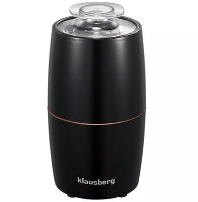 Klausberg KB7602 Elektrische Koffiemolen - RVS Koffiecontainer & Mes - Instelbare Maalgraad - Compact & Lichtgewicht