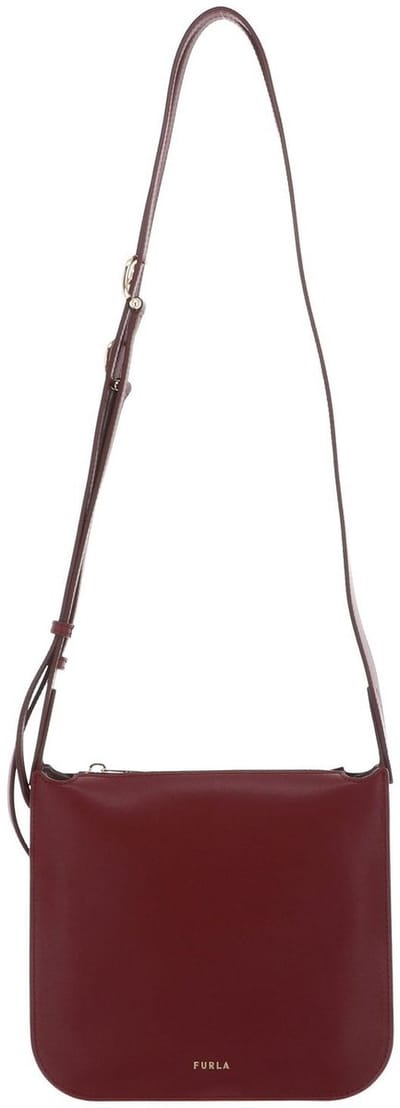 FURLA Leren schoudertas Ava Crossbody CILIEGIA d donkerrood