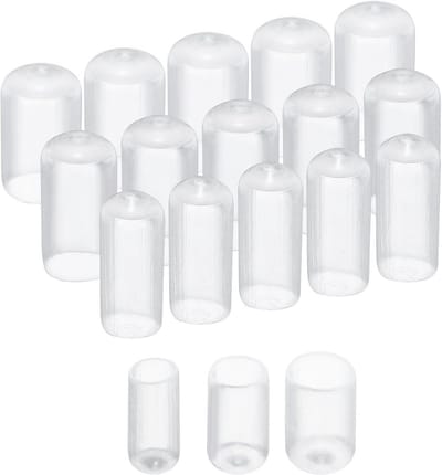 Set van 60 Ronde Rubber Doppen – Transparant Beschermkapjes voor Schroeven, Gaten en Meubelpoten (7mm, 10mm, 12mm)