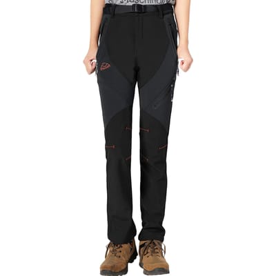 Pantalon de randonnée polaire pour femme, protection contre le froid, escalade, randonnée, camping, noir, XL [TBMPOY], automne/hiver, pantalon, doublure, pantalon, pantalon, noir
