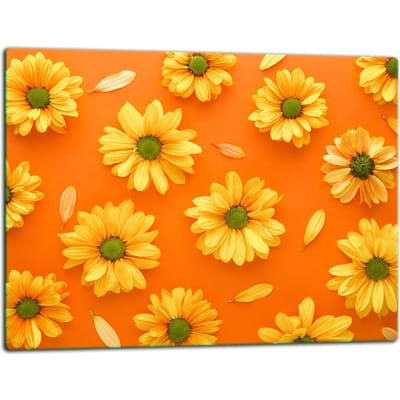 TMK ArtDeko - Snijplank - Glas - 52x40 cm - Bloemenmotief