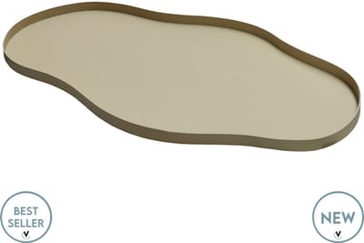Dienblad Bauru | Medium | Beige | L66 x B37.5 x H2 cm