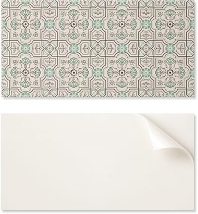 Set zelfklevende vinyltegels met geometrisch patroon 6x60x30 cm