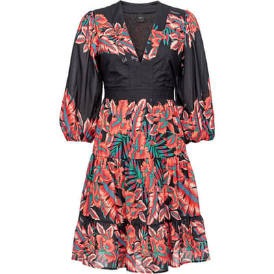 PINKO Balto Dress Black/red Multi Size: 36 | Mini Dresses Outlet | Dames | Zwart
