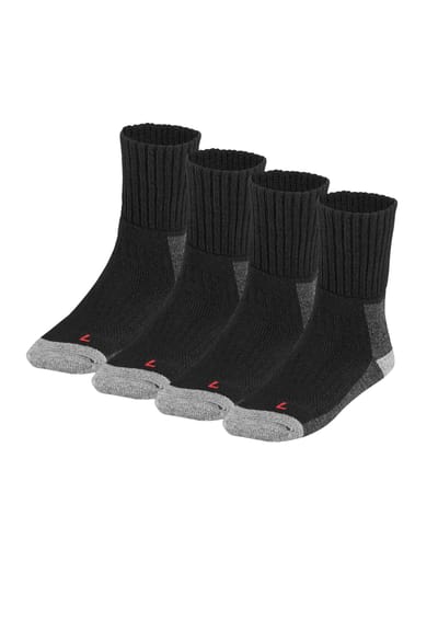 Wandelsokken Volwassenen - Unisex - 4-Pack - Zwart / 45/47