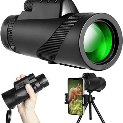80X100 HD Monoculaire Telescoop 8000M Lange Afstand Zoom Bak4 Prisma Telescoop met/zonder Statief Telefoonclip Jagen Buiten Kamperen