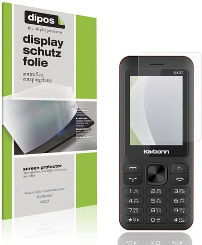 dipos – 4x Matte Beschermfolie geschikt voor Karbonn KX27 | Krasbestendige & antireflecterende Screenprotector Ultra-Thin