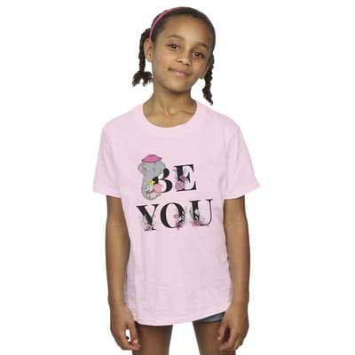 Disney Meisjes Dumbo Be You Katoenen T-Shirt (Baby Roze)