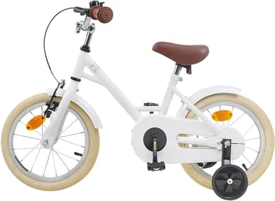 Kinderfiets - Jongensfiets Meisjesfiets - Buiten Spelen - Klassiek Ontwerp - 16 Inch - Wit