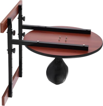 Boksbal Platform - Speedbag Set - Reflexen Trainen - 360 Graden Rotatie - In Hoogte Verstelbaar - Zwart