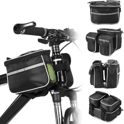 Fietstas - Fietstassen - Fietstassen electrische fietsen - Bovenbuis tas - Regenhoes - Waterdichte tas - Frametas - Opberghoes - Zwart
