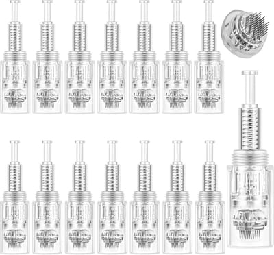 36 Pin Microneedling Cartridges, 15 stuks vervangende microneedling naalden, wegwerp vervangende cartridges