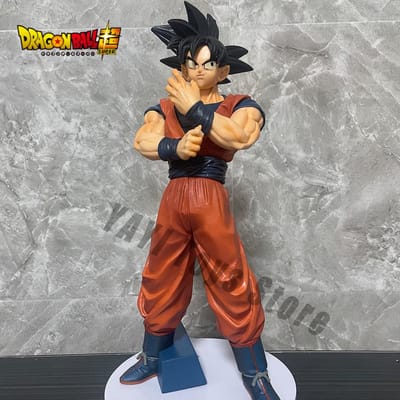 27cm Anime Dragon Ball Z Goku Figuur Goku met Scouter Figurine PVC Beeld Actiefiguren Collectie Model Speelgoed Cadeaus gray