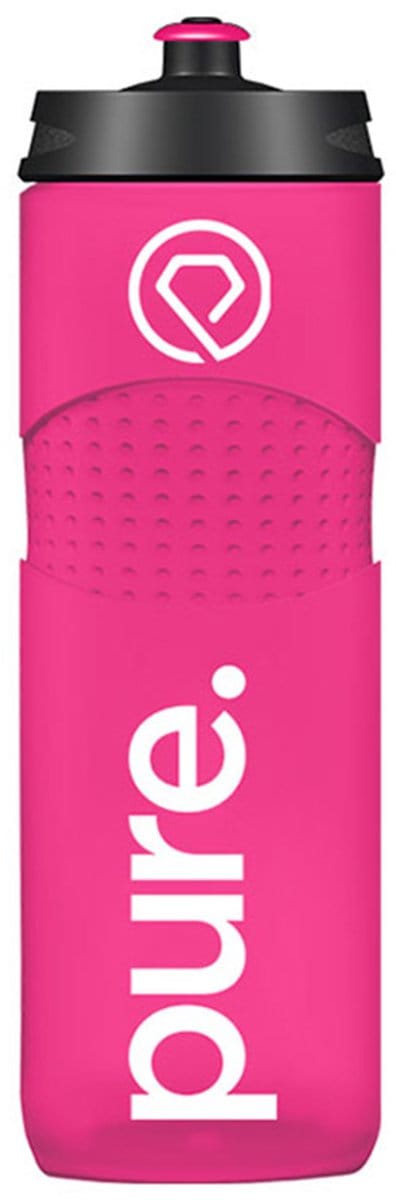 Pure. Bidon Magenta Black - roze - 750ml - fitness - hardlopen