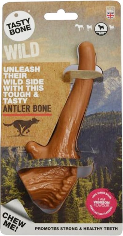 TastyBone - Wild - Antler Bone - Hond - Kauwspeelgoed - Vegan - Kluif - Nylabone