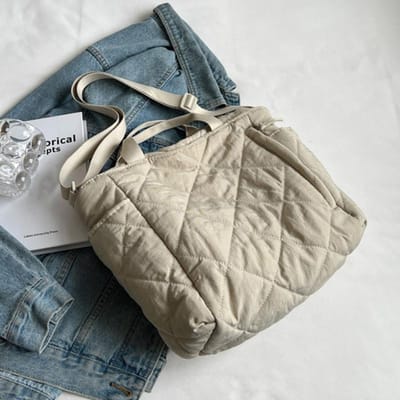 Grote capaciteit draagtassen voor dames Schouderzijtas Mode Ruimte Katoenen shopper Boodschappentassen Leuke damestassen One Size