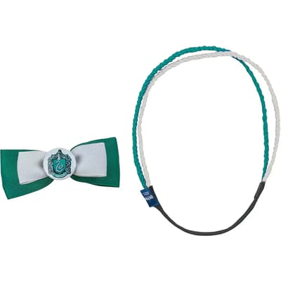 Haarband en haarspeld met strik voor dames Cinereplicas Serpentard - Trendy (x2)