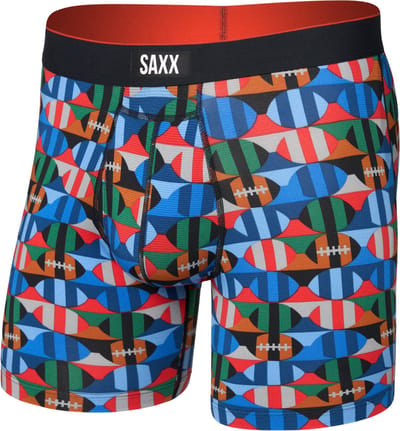 SAXX Heren Boxershort Multi-Sport Mesh - Boxer met BallPark Pouch® PRO - Lichtgewicht Sport Ondergoed - Gridiron Check - Multicolor - S