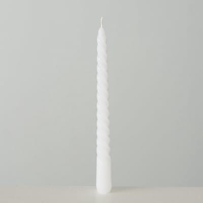 Kaarsen Home Twisto doosje a 6 stuks Ø2x20cm wit