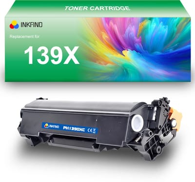 INKFIND 139X (W1390X) Tonercartridge compatibel met HP 139X W1390X - 1-pack Zwart