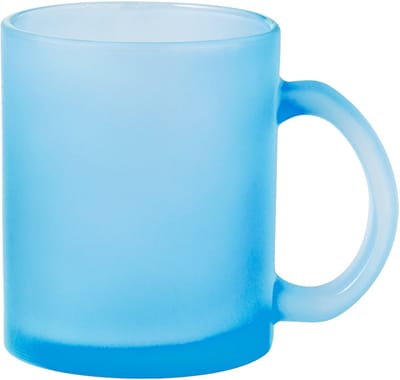 2 glazen mokken 350ml matte afwerking en kleurverloop kleur Blauw geschikt voor sublimatie model Cervan
