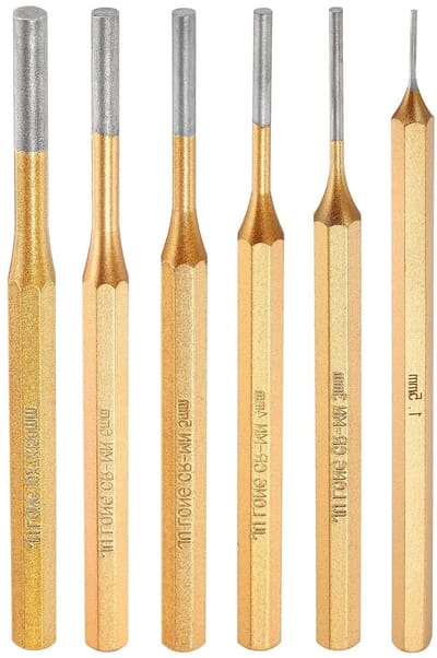 Centreerstiften Set - Uitlijnpennen - Nauwkeurig Uitlijnen - Niet-krassend Staal - 150 mm Lengte - Zwart