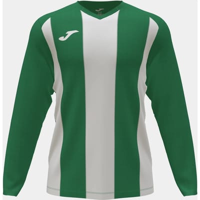 Joma Pisa II Voetbalshirt Lange Mouw Kinderen - Groen / Wit | Maat: 104-116