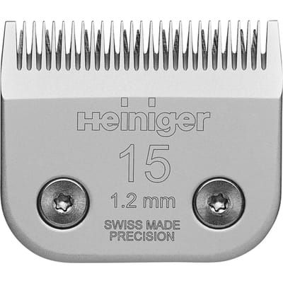 Heiniger Saphir Messenset nr. 15 – 1,2 mm scheerkop “Red Line” voor katten en honden