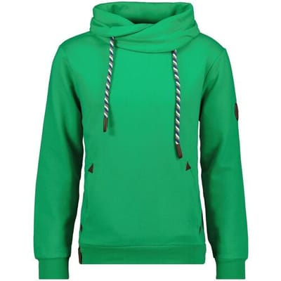 Ragman Trui Solid Color Maseltov Collar Sweat Fel Groen / male