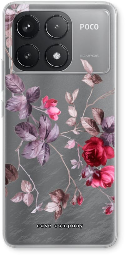 Case Company® - Hoesje geschikt voor Xiaomi Poco F6 Pro hoesje - Mooie bloemen - Soft Cover Telefoonhoesje - Bescherming aan alle Kanten en Schermrand
