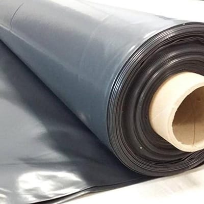 Plastic film onderlegplaat PE zwart type 300, 6 x 25 m